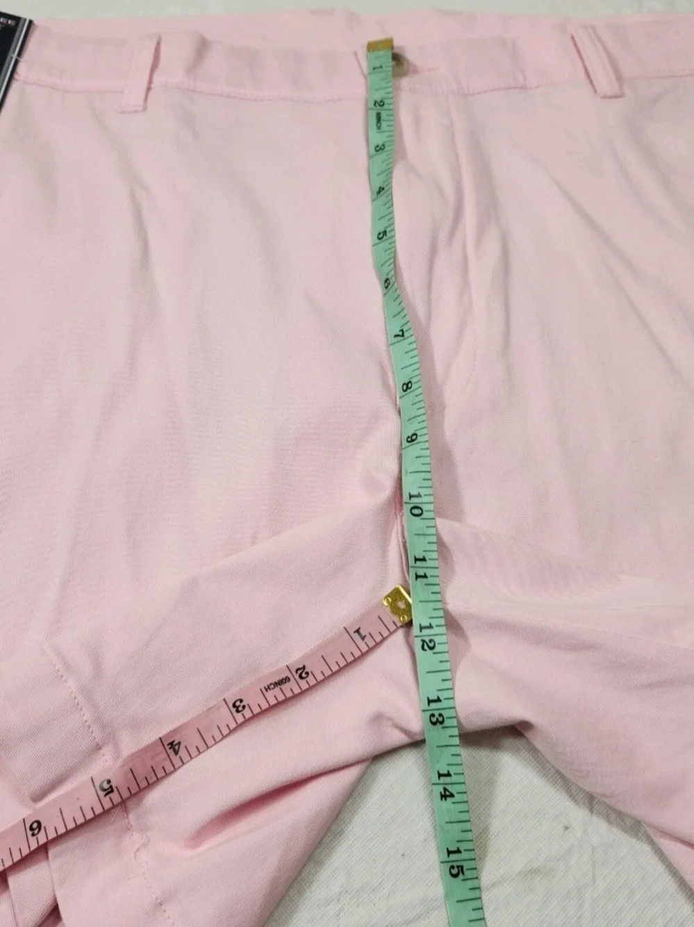Roundtree & Yorke Mens Size 40 Shorts Classic Chino Flat Front Pink NWT 05
